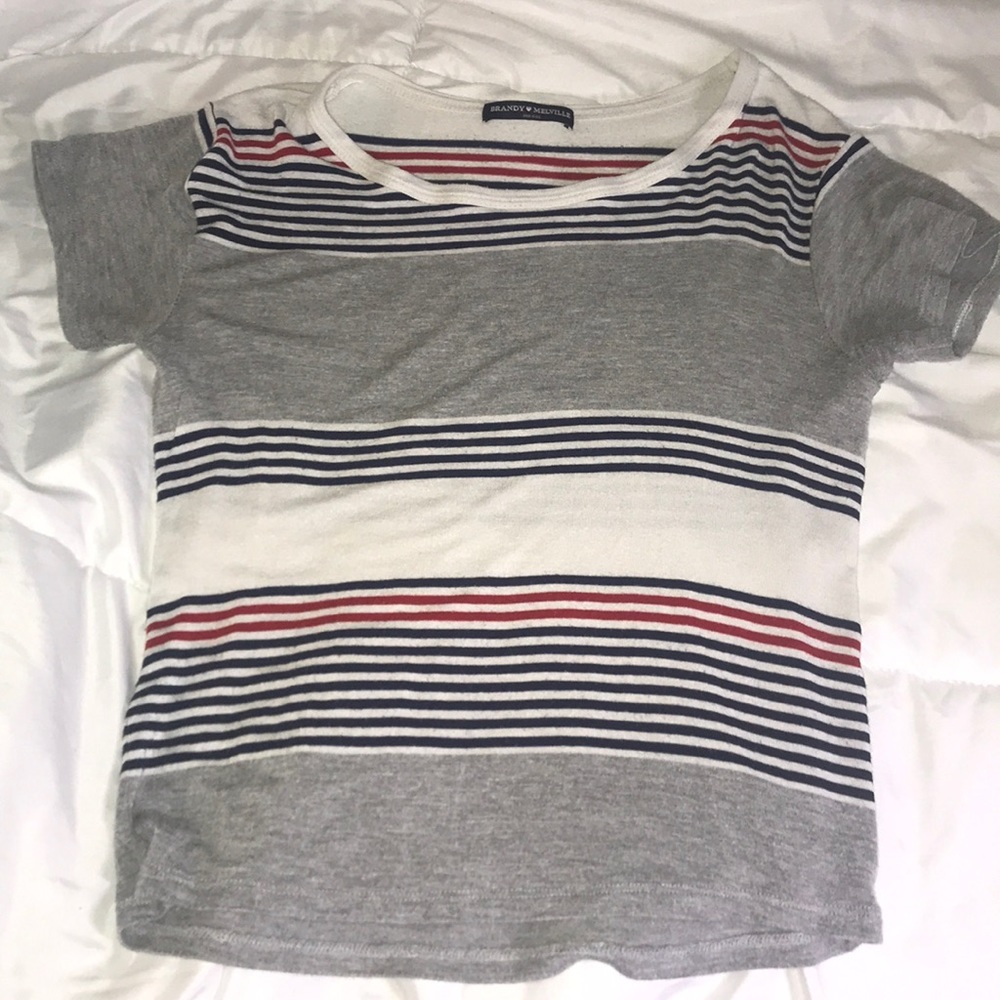striped brandy melville shirt